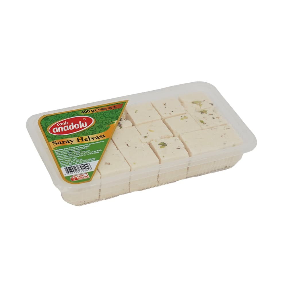 Canlı Anadolu Antep Fıstıklı Çekme Helva 400 gr