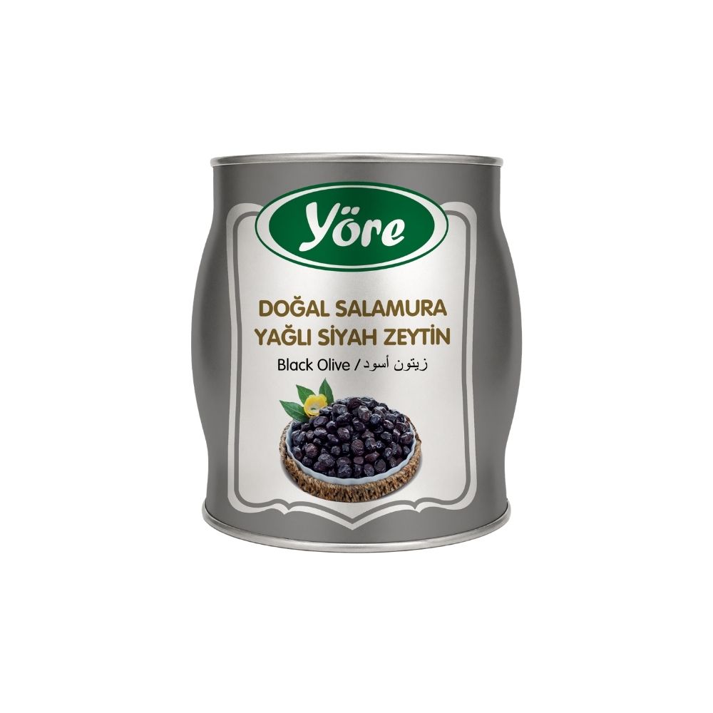 Yöre Doğal Salamura Yağlı Siyah Zeytin 2 kg (231-260 / L)