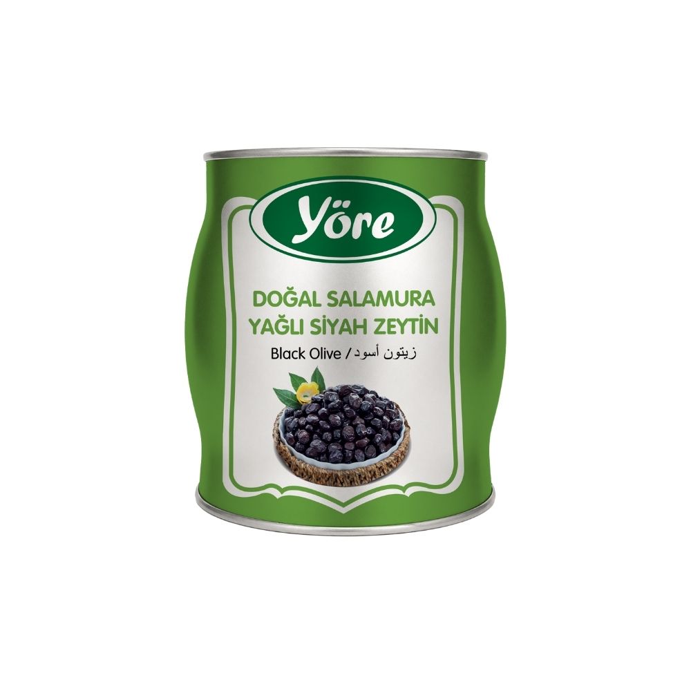 Yöre Doğal Salamura Yağlı Siyah Zeytin 2 kg (261-290 / M )