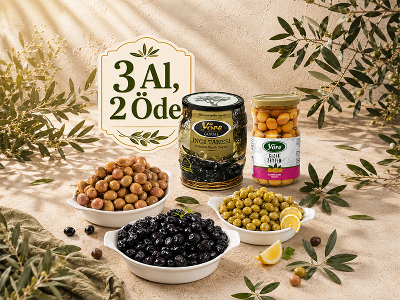 Tüm Zeytin Ürünlerinde 3 al 2 öde !