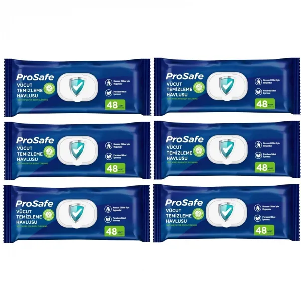 Prosafe Vücut Temizleme Havlusu 6 Paket 288 Yaprak - Prosafe - Ürün Görseli 1