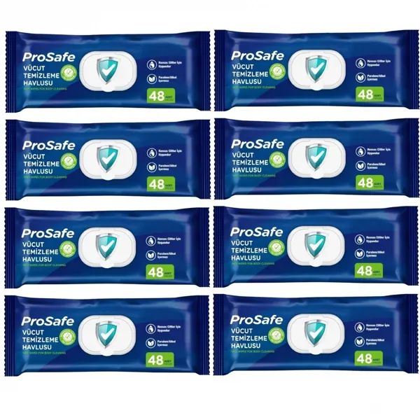 Prosafe Vücut Temizleme Havlusu 8 Paket 384 Yaprak - Prosafe - Ürün Görseli 1