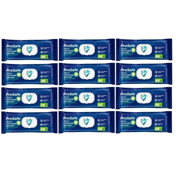 Prosafe Vücut Temizleme Havlusu 12 Paket 576 Yaprak - Prosafe - Ürün Görseli 1