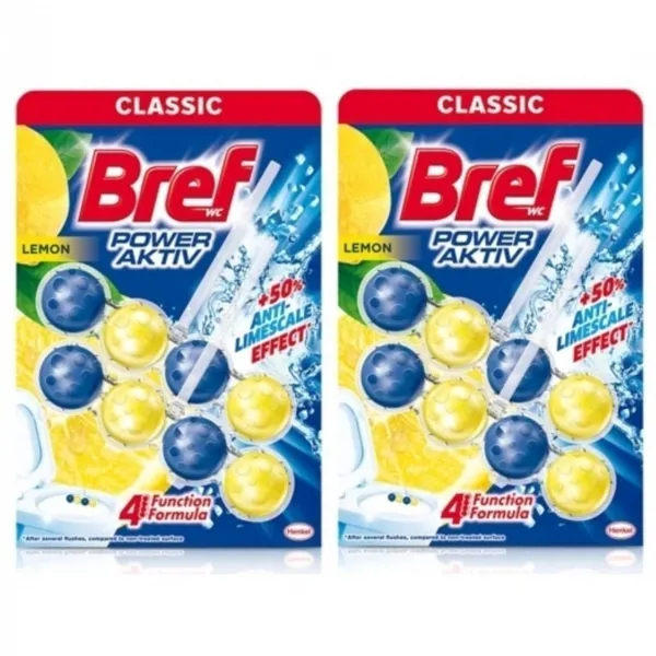 Breff WC Power Aktiv Limon Klozet Bloğu 2 kutu 2x50 Gr - Bref - Ürün Görseli 1