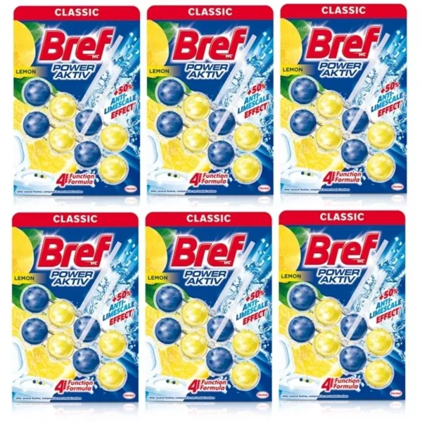 Breff WC Power Aktiv Limon Klozet Bloğu 6 kutu 2x50 Gr - Bref - Ürün Görseli 1