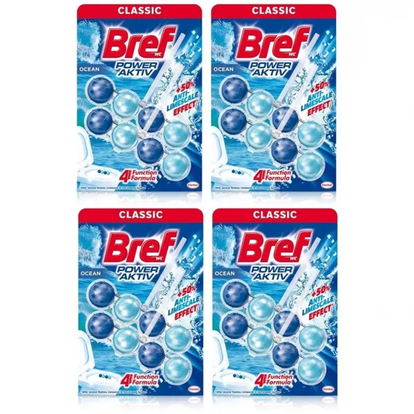 Breff WC Power Aktiv Okyanus Klozet Bloğu 4 kutu 2x50 Gr - Bref - Ürün Görseli 1