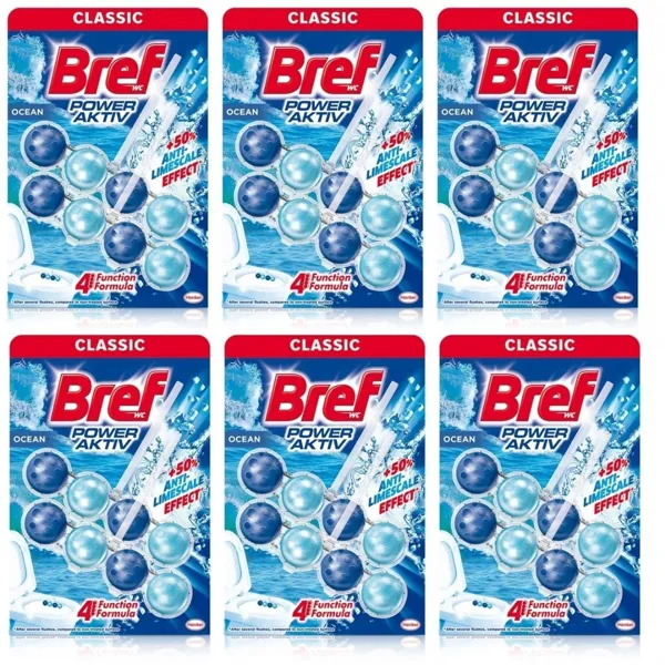 Breff WC Power Aktiv Okyanus Klozet Bloğu 6 kutu 2x50 Gr - Bref - Ürün Görseli 1