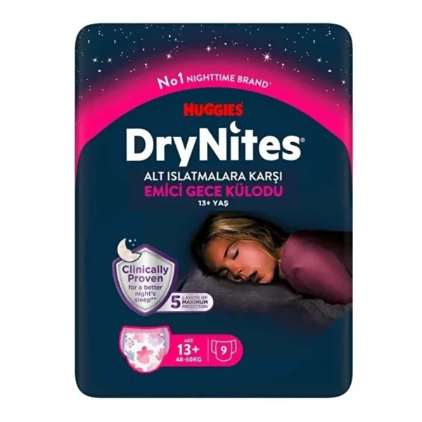 Huggies Drynites Gece Külodu Kız 13+ Yaş 48-60 Kg 9 Adet - Huggies - Ürün Görseli 1