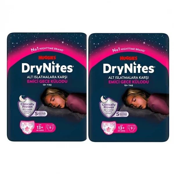 Huggies Drynites Gece Külodu Kız 13+ Yaş 48-60 Kg 18 Adet - Huggies - Ürün Görseli 1