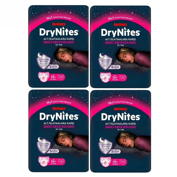 Huggies Drynites Gece Külodu Kız 13+ Yaş 48-60 Kg 36 Adet - Huggies - Ürün Görseli 1