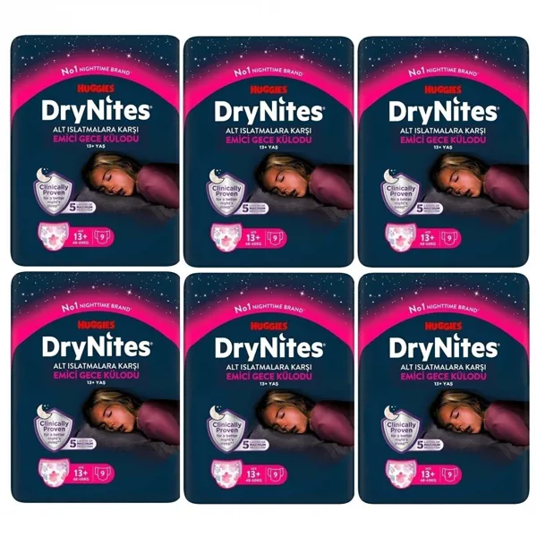 Huggies Drynites Gece Külodu Kız 13+ Yaş 48-60 Kg 54 Adet - Huggies - Ürün Görseli 1
