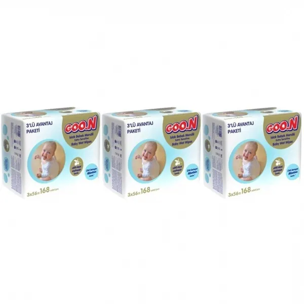 Goon Islak Havlu Mendil Sensitive Hassas Cilt 504 Yaprak - Goon - Ürün Görseli 1
