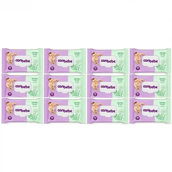 Canbebe Islak Havlu Mendil 56 Lı 12 Adet - Canbebe - Ürün Görseli 1