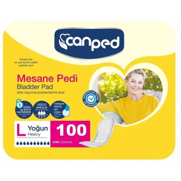 Canped Mesane Pedi Büyük Boy (L) Yoğun 100 Adet - Canped - Ürün Görseli 1