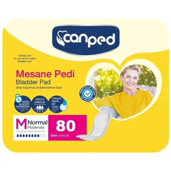 Canped Mesane Pedi Orta boy (M) Normal 80 Adet - Canped - Ürün Görseli 1