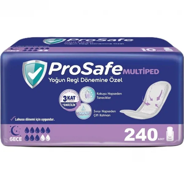 Prosafe Multiped Lohusa & Mesane Pedi Normal Gece 240 Adet - Prosafe - Ürün Görseli 1