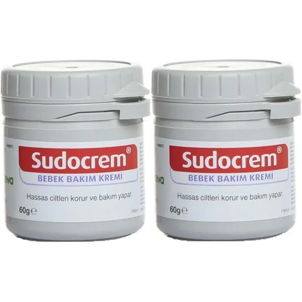 Sudocrem Cilt Bebek Bakım - Pişik Kremi 60GR 2 Adet - SUDOCREM - Ürün Görseli 1