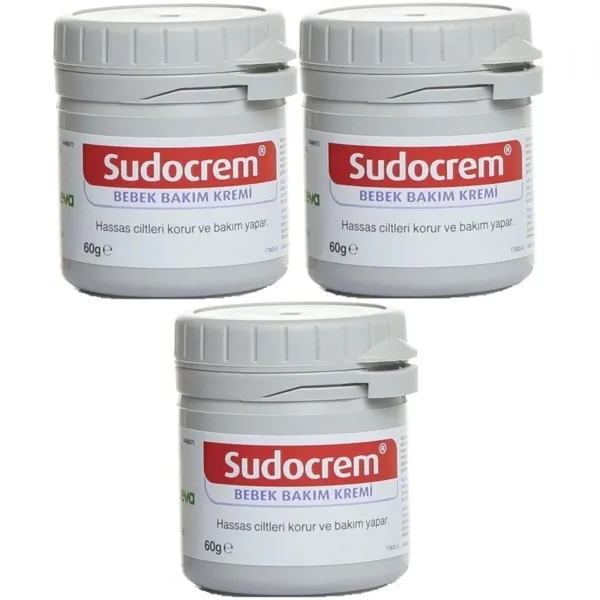 Sudocrem Cilt Bebek Bakım - Pişik Kremi 60GR 3 Adet - SUDOCREM - Ürün Görseli 1