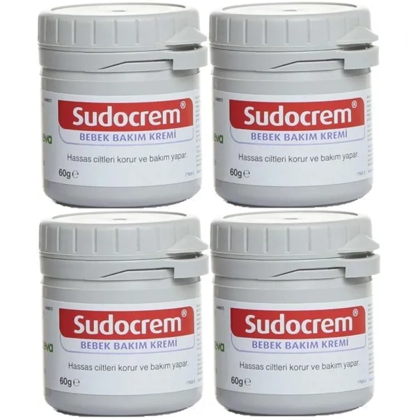 Sudocrem Cilt Bebek Bakım - Pişik Kremi 60GR 4 Adet - SUDOCREM - Ürün Görseli 1