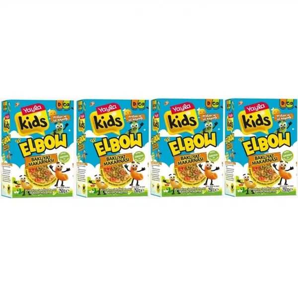 Yayla Glutensiz  Kids Kinoalı Ve Sebzeli 3 Renkli Bakliyat Makarnası 250 GR 4 Adet - Ürün Görseli 1