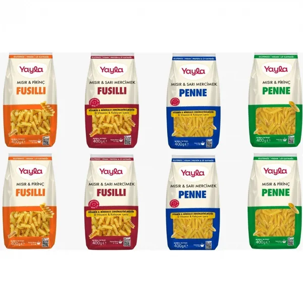 Yayla Glutensiz Makarna Karma Set 400 Gram 8 Adet - Ürün Görseli 1