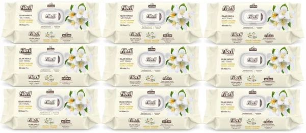 Fibril Gizemli Yasemin Islak Bebek Havlusu 90 Lı 9 Adet 810 Yaprak - Fibril - Ürün Görseli 1