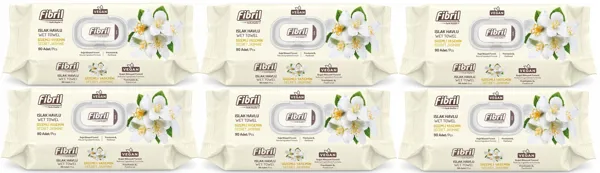 Fibril Gizemli Yasemin Islak Bebek Havlusu 90 Lı 6 Adet 540 Yaprak - Fibril - Ürün Görseli 1