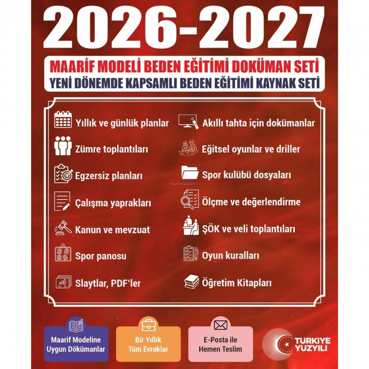 Beden Eğitimi Doküman Seti 2026-2027 Maarif Modeline Uygun Tercihinize Göre Mail veya 64 GB Flash ile Gönderim - Kerem BALYEMEZ - Ürün Görseli 1