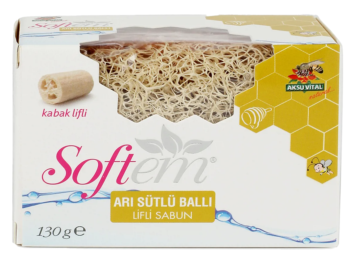 Arı Sütlü Ballı Lifli Sabun 130 gr. - Softem - Ürün Görseli 1