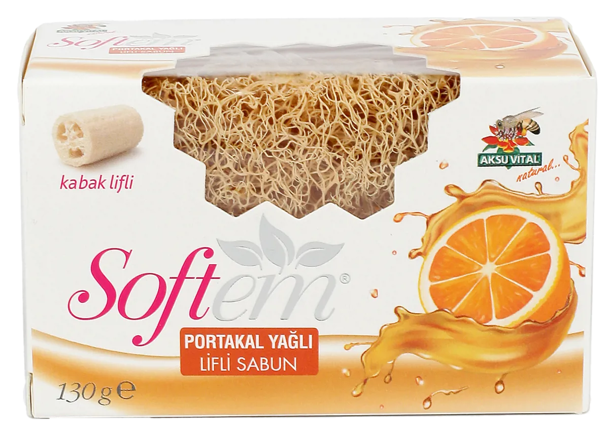 Portakal Yağlı Lifl Sabun 130 gr. - Softem - Ürün Görseli 1