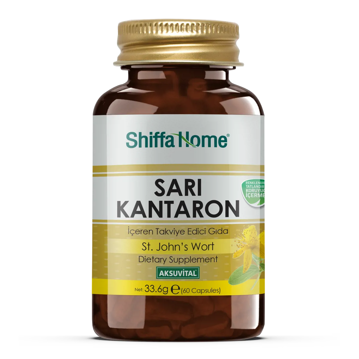 Sarı Kantaron 60 Kapsül - Shiffa Home - Ürün Görseli 1