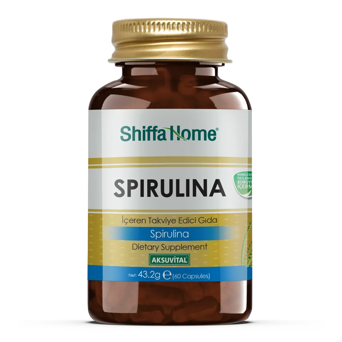 Spirulina 60 Kapsül - Shiffa Home - Ürün Görseli 1