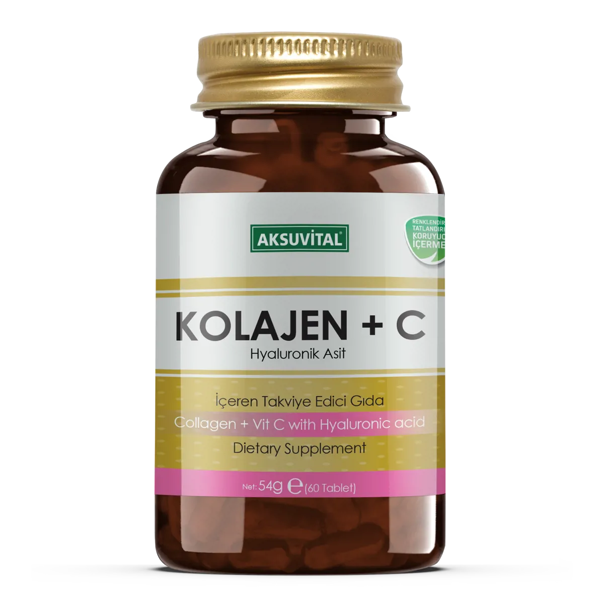 Kolajen + C Vitamini & Hyaluronik Asit 60 Tablet - Shiffa Home - Ürün Görseli 1
