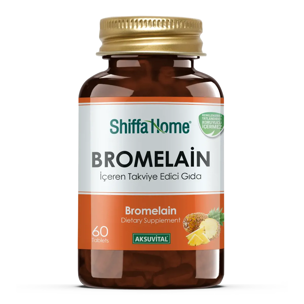 Bromelain 60 Tablet - Shiffa Home - Ürün Görseli 1