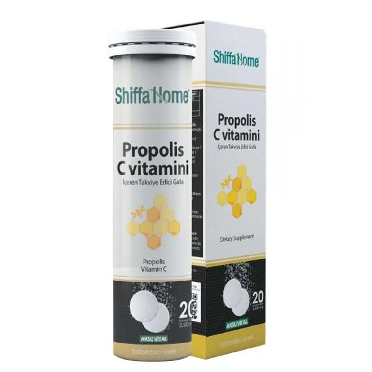 C Vitaminli Propolis Efervesan 20 Tablet - Shiffa Home - Ürün Görseli 1