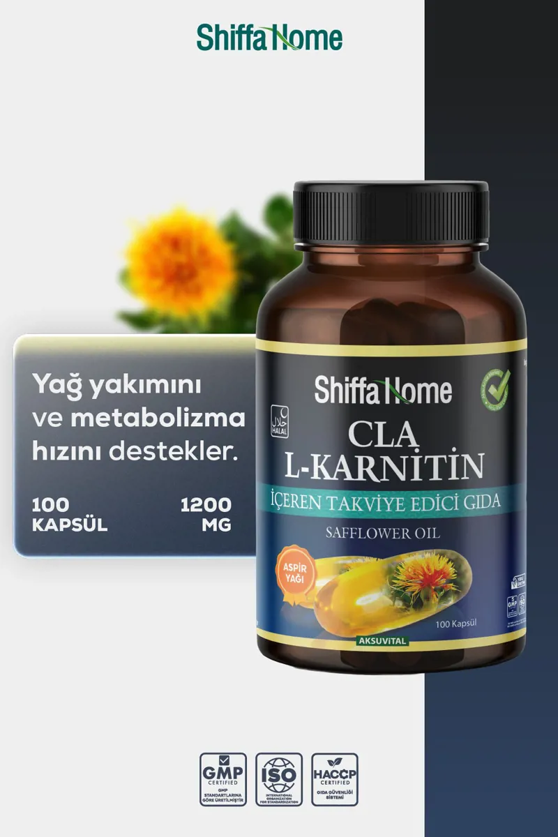 Aspir Yağı CLA L-Karnitin 100 Softjel - Shiffa Home - Ürün Görseli 1