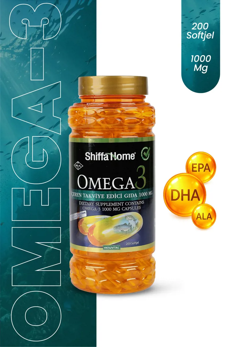 Omega-3 1000 mg 200 Softjel - Shiffa Home - Ürün Görseli 1