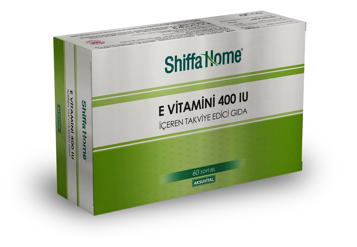 E Vitamini 400 IU 700 MG X 60 Softjel - Shiffa Home - Ürün Görseli 1