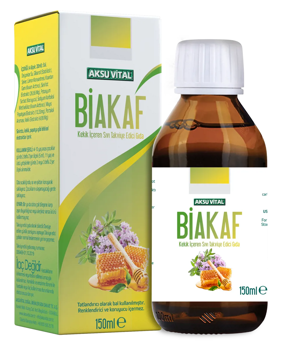 Biakaf Kekik İçeren Sıvı Takviye Edici Gıda - Aksu Vital - Ürün Görseli 1