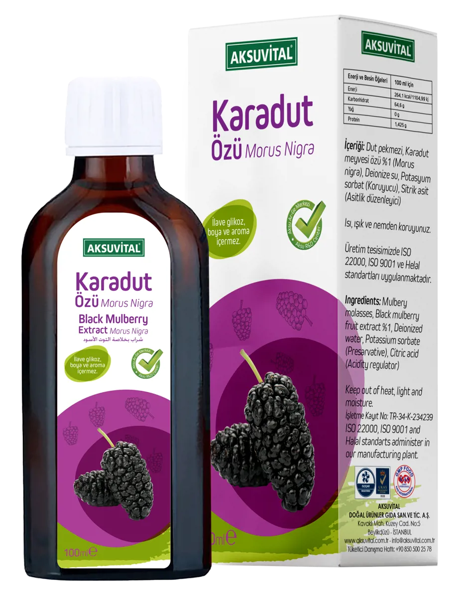 Karadut Özü 100 ml. - Aksu Vital - Ürün Görseli 1