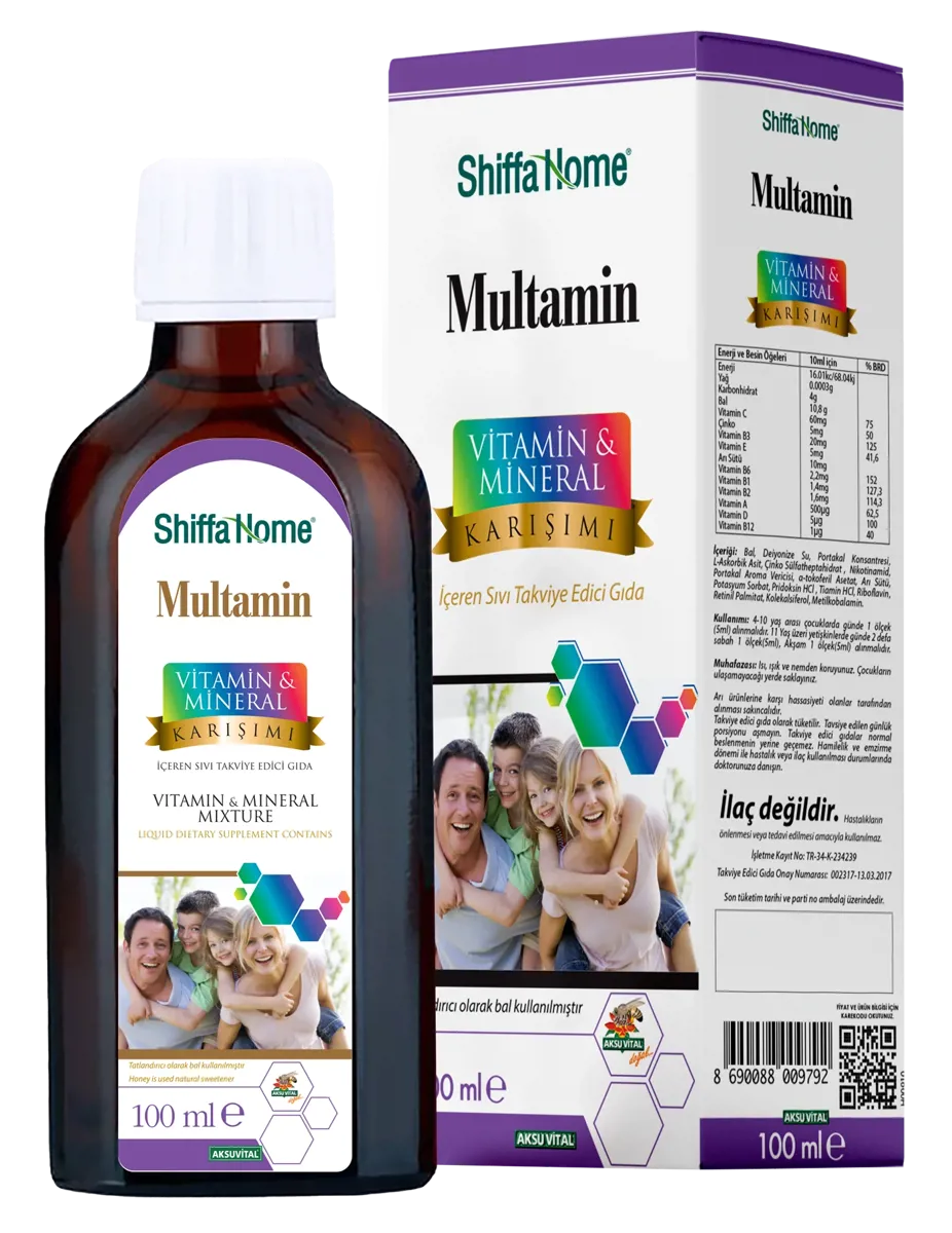 Multamin Vitamin-Mineral Karışımı 100 Ml - Shiffa Home - Ürün Görseli 1