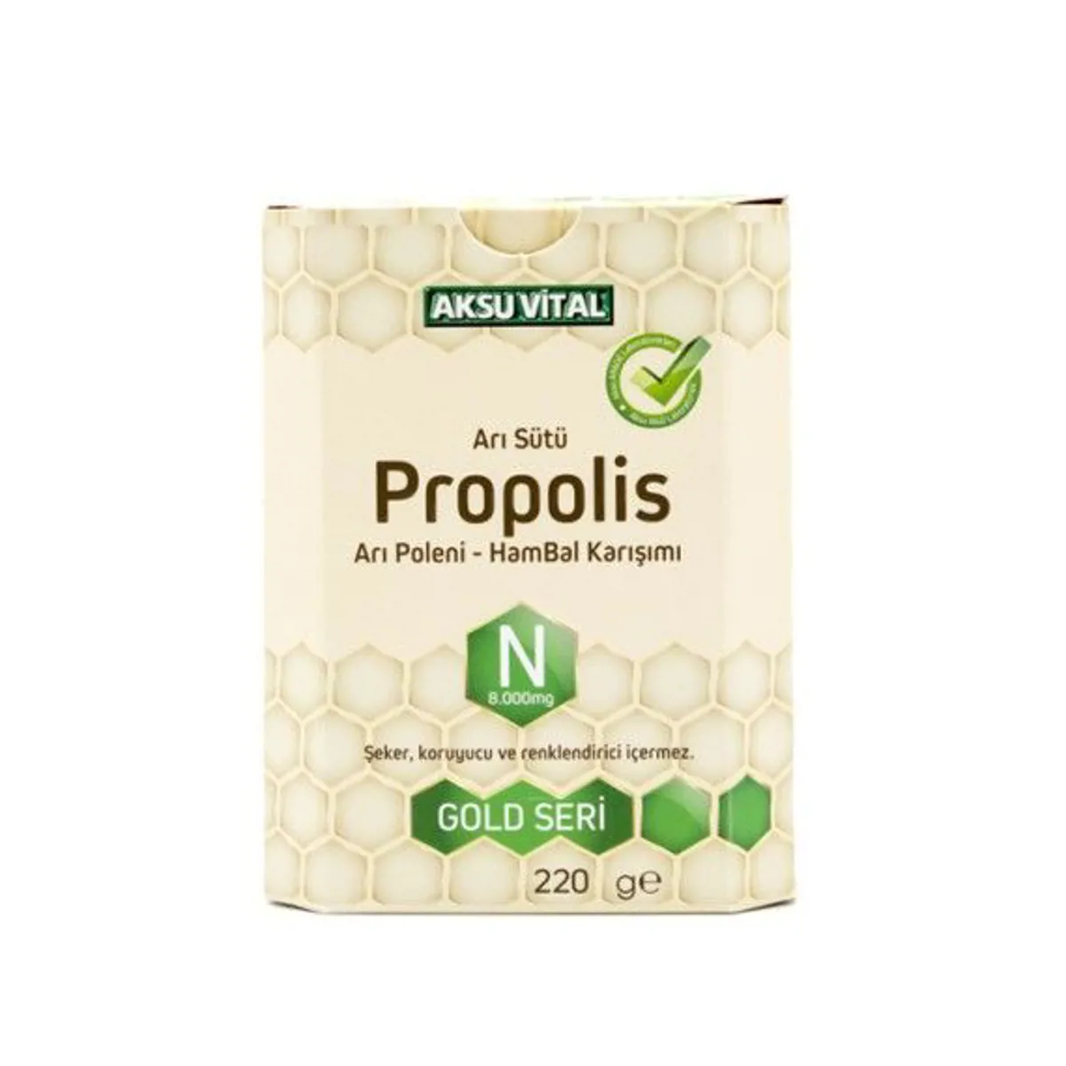Propolisli Arı Sütü Bal Polen Karışımı (N) 8.000 Mg - Aksu Vital - Ürün Görseli 1