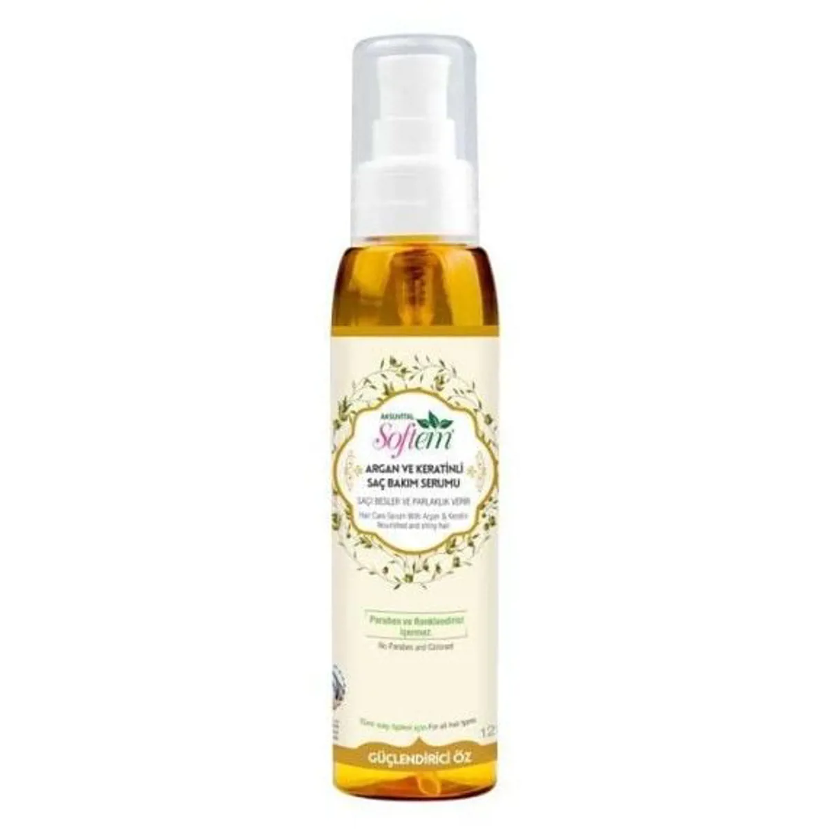 Argan ve Keratinli Saç Serumu 125 Ml - Softem - Ürün Görseli 1