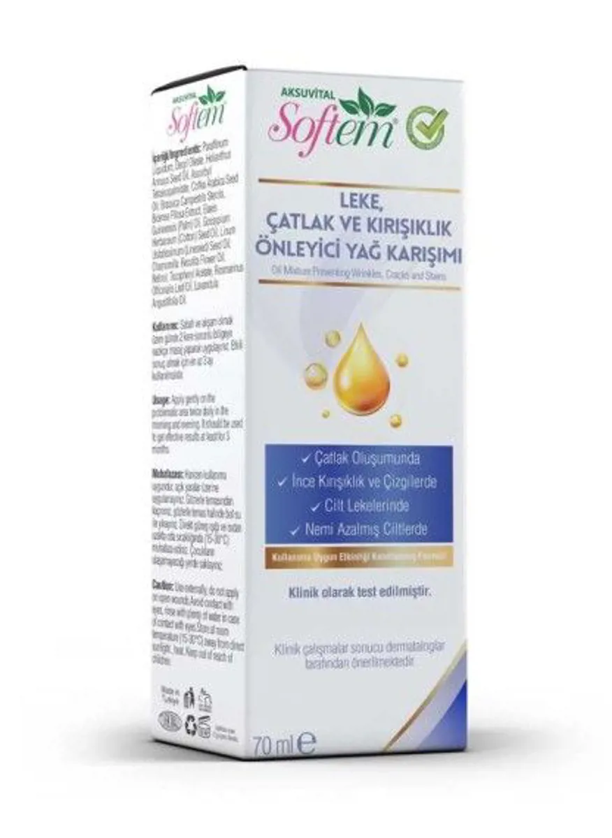 Leke Çatlak Kırışıklık Giderici Yağ Karışımı 70 Ml - Softem - Ürün Görseli 1