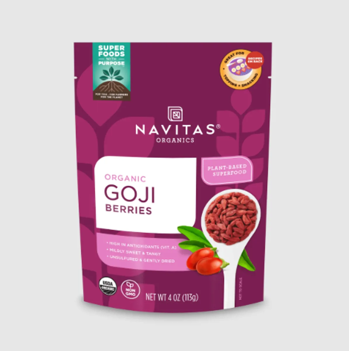 Navitas Organics Güneşte Kurutulmuş Goji Berry - Navitas Organics - Ürün Görseli 1