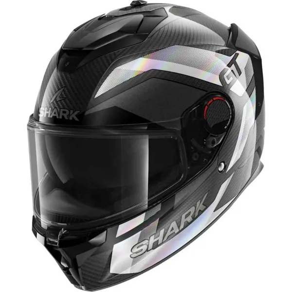 SHARK SPARTAN GT PRO RİTMO KARBON KAPALI KASK SİYAH GÜMÜŞ - SHARK - Ürün Görseli 1
