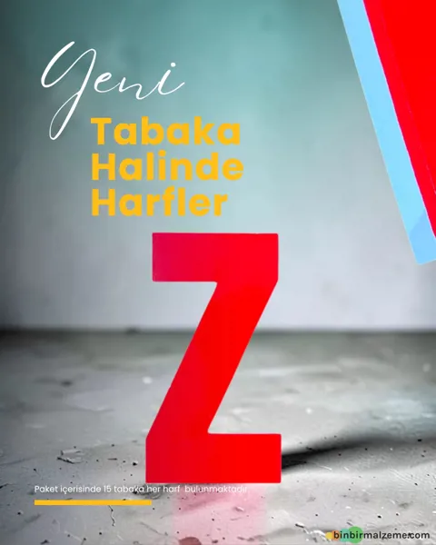 Taba Halinde Harfler - Binbirmalzeme - Ürün Görseli 1