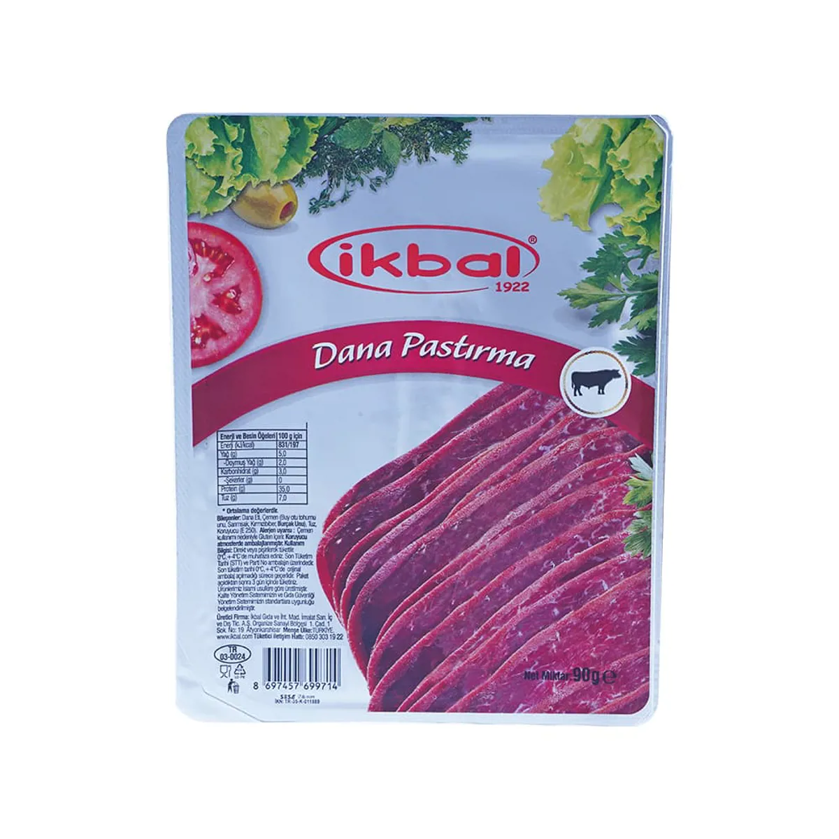 İkbal Pastırma 90 gr - İkbal - Ürün Görseli 1