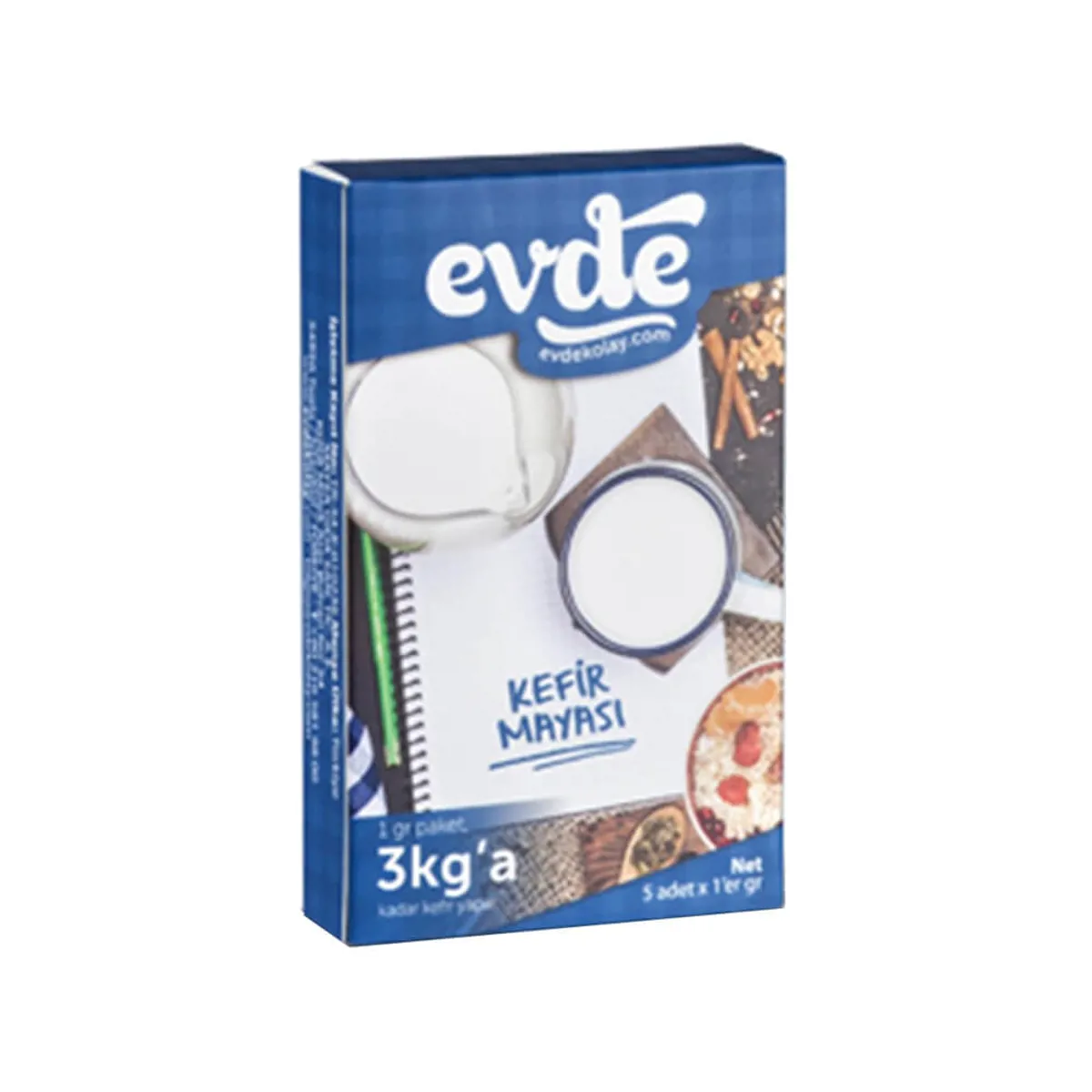 Evde Kefir Mayası  5 adet x 1 gr - Evde - Ürün Görseli 1
