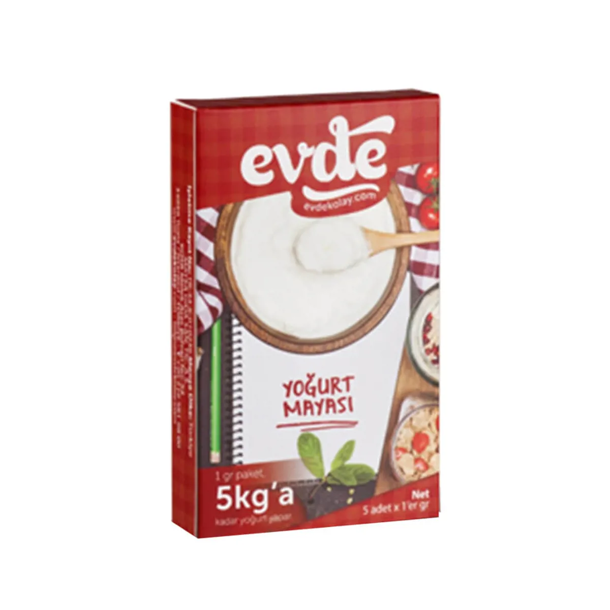 Evde Yoğurt Mayası  5 adet x 1 gr - Evde - Ürün Görseli 1